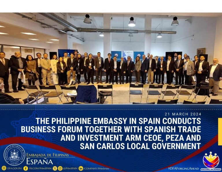 CENTRO DE FILIPINAS EN MADRID HOSTS PH-SPAIN BUSINESS FORUM