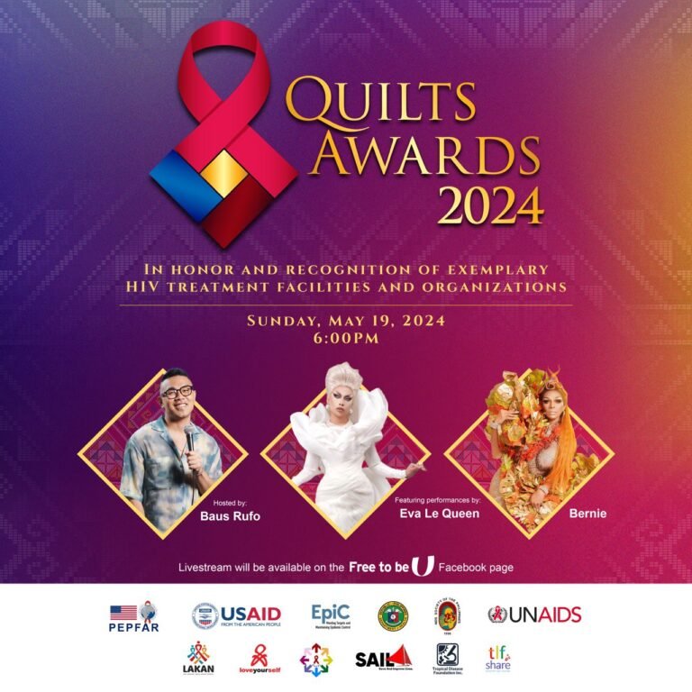 PH efforts against HIV to be honored at QUILTS Awards 2024 PH efforts against HIV to be honored at QUILTS Awards 2024