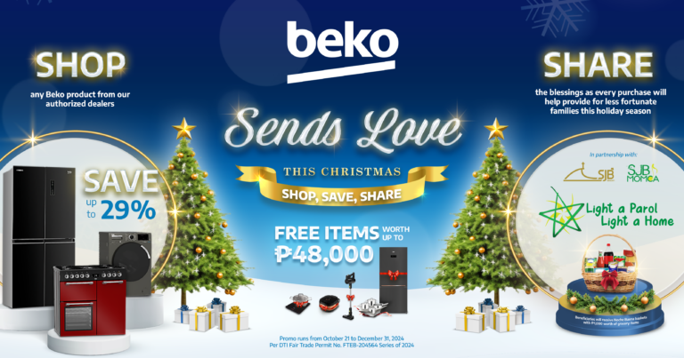 Beko ushers the holidays with Beko Sends Love promo and support for the Light A Parol, Light A Home Project of St. John Bosco Makati