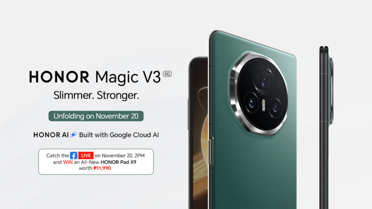 The World’s Thinnest and Strongest HONOR Magic V3 is Unfolding on November 20!