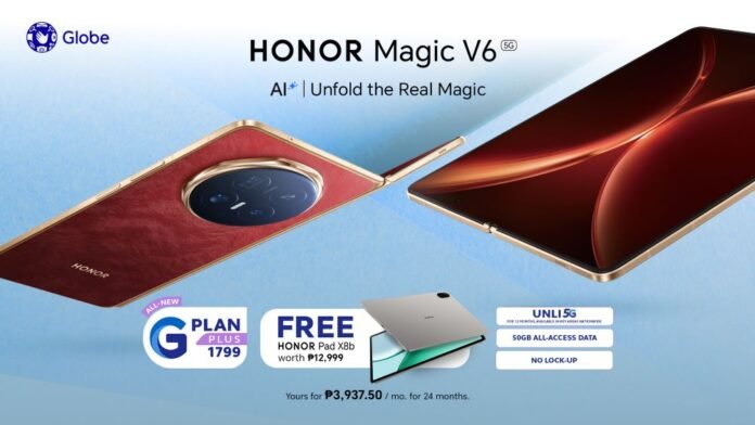 Main KV - HONOR Magic V6—Available First at Globe Stores Nationwide (1)